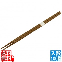 竹一番 先細箸 角箸 燻し 100膳入 23.5cm 写真1