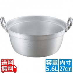キングアルマイト 打出 料理鍋(目盛付) 27cm 業務用 写真1