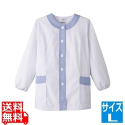 女性用デザイン白衣 長袖 FA-720 L 写真1