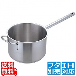 Murano(ムラノ)インダクション 18-8片手深型鍋 (蓋無) 28cm ※ IH対応 IH (100V/200V)とガス火対応 写真1