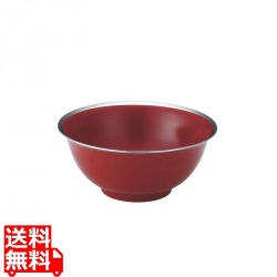 メタル丼Jr 渕磨きタイプ 塗装仕様 赤 写真1