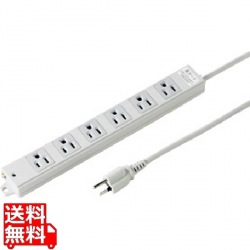 工事物件雷ガードタップ(3P・マグネット付・6個口・3m) 写真1