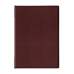 メニューファイルA4 4P茶 写真1