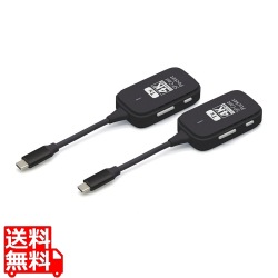 4K対応ワイヤレスプレゼンテーション USB-C子機×2台セット 写真1