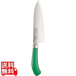 TKG PRO 抗菌カラー 三徳庖丁 グリーン 写真1