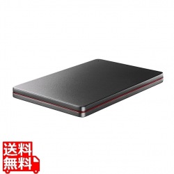 アイ・オー・データ機器 2TB ポータブルハードディスク USB3.0/2.0対応 「カクうす」 Black×Red HDPX-UTS2K 写真1