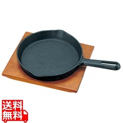 トキワ 鉄 ステーキ皿 315 柄付 小 17cm 写真1