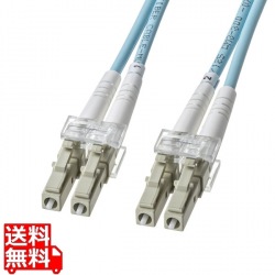 アーマードメガネ型光ファイバケーブル(マルチOM3、LC×2-LC×2、2m) 写真1