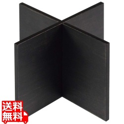 木製 組立十字スタンド 黒 200×200×150mm 写真1
