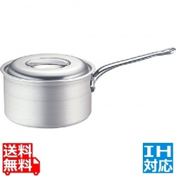 TKG IHアルミ 深型片手鍋(目盛付) 21cm ※ IH対応 IH (100V/200V)とガス火対応 写真1