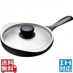 南部鉄器 ミニパン (ステンレス蓋付) ※ IH対応 IH (100V/200V)とガス火対応 写真1
