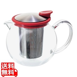 ボラ ガラスティーポット 818 レッド 写真1