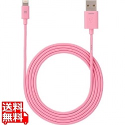 USB Color Cable with Lightning Connector ピンク 写真1