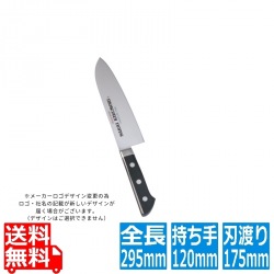 堺菊守SKKバナジウム鋼 三徳 17.5cm 業務用 写真1