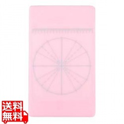 調理用目盛り入りまな板 長方形 L ピンク 400×230 写真1