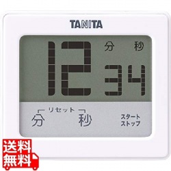 TANITA 防水タッチパネルタイマーホワイト 写真1