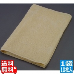 フェイスタオル 8310 (1袋・10枚入)イエロー 写真1