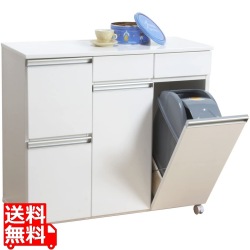 ダイニング ダストボックス4D ホワイト 写真1