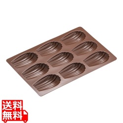 S印B-023シリコンラバーパンシェルマドレーヌ型9個 写真1