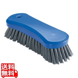 金属検知機対応 スクラブブラシ ラージ 1294201 ブルー 写真1