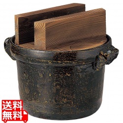 アルミ電磁用5合ごはん鍋(焼杉蓋付)35239 写真1