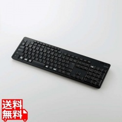 キーボード Bluetooth 静音 抗菌 ブラック 写真1