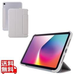 iPad mini(A17 Pro) フラップケース 薄型軽量 カラーエッジ 背面クリア 写真1