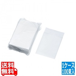 6ツ折ナフキン 白無地 平型 100入x100束 写真1