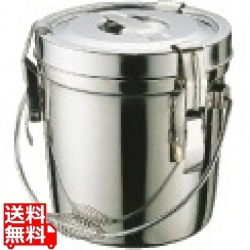18-8ダブル汁食缶(フック付) 6l (吊付) 業務用 写真1