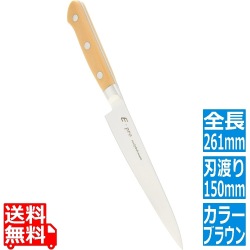 EBM E-PRO モリブデン ペティーナイフ 15cm ブラウン 写真1