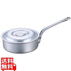 EBM アルミ プロシェフ 電磁 浅型片手鍋(目盛付)21cm ※IH対応 写真1