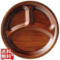 耐熱サークルビュッフェプレート チーク刷毛目 1201722 写真1