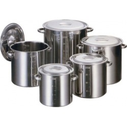 AG18-8目盛付寸胴鍋42cm手付 業務用 写真1