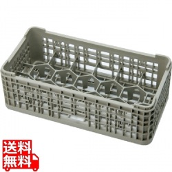 HK-551-17 サイクル洗浄ハーフ17仕切ラック 111mm 写真1