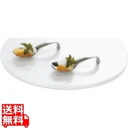 アクリルブッフェトレイ 丸ホワイト W0031 S 写真1