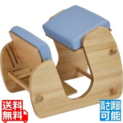  プロポーションチェア CH-910 ナチュラル/ラムネブルー 宮武製作所 | 背筋矯正 学習チェア チェア イス 椅子 子どもから大人まで 高さ調節 姿勢 背筋 背中 写真1