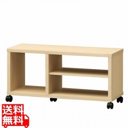 フルニコ テレビ台 幅約80cm 高さ約40cm ナチュラルブラウン 32V型対応 キャスター付 背面化粧有 写真1