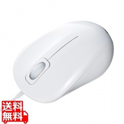 抗菌・静音有線ブルーLEDマウス 写真1