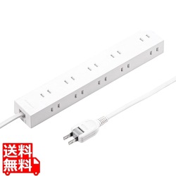 電源タップ 2P 10個口 強力ネオジムマグネット シャッター付 写真1