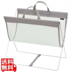 セルフワゴン レザー調 PVC×メッシュ R-358 グレー 写真1