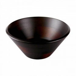 丸十 サラダボウル ブラウン 直径22.8×8.3cm 3V7-29 写真1