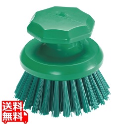 オールカラー ラウンドスクラブブラシ 1223602 グリーン 写真1