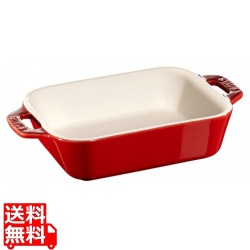 セラミック レクタンギュラーディッシュ 14cm×11cm チェリー 40508-582 写真1
