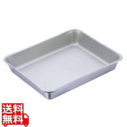 IKD 18-8抗菌フッ素加工角バット 6枚取 写真1