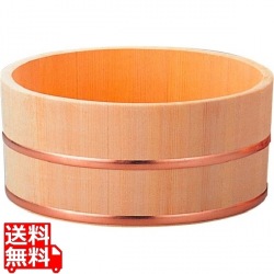 さわら 風呂桶 銅タガ 6-481-7 直径230×115 写真1