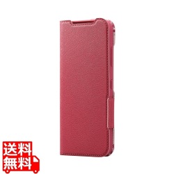 かんたんスマホ3 ソフトレザーケース 薄型 磁石付 フラワーズ 写真1