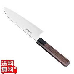 堺菊守 和式 三徳(両刃)紫檀柄 17cm 写真1