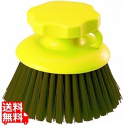 HPM ハンド磁性ブラシ 丸型 イエロー 57073 写真1