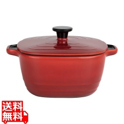 メラミン パールリバーポット 24cm レッド 写真1