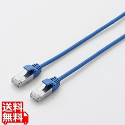 LANケーブル/CAT7/スリム/3m/ブルー 写真1